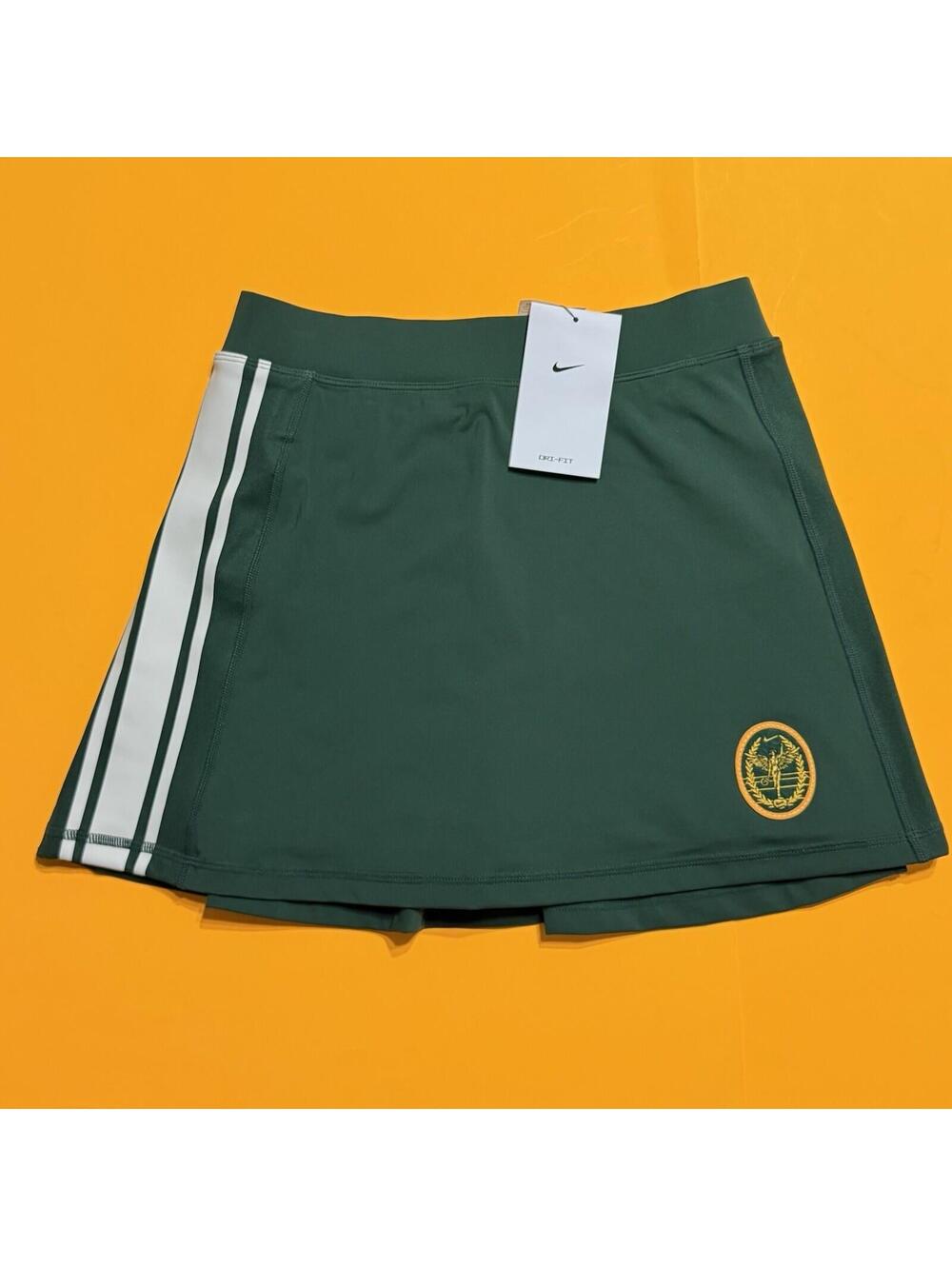 Nike PRO Tennis High-Waisted 3" Skort Women's Small Dark Green IH7748-323 NWT